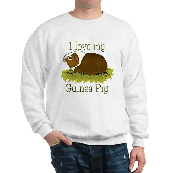 CafePress - I Love My Guinea Pig Sweatshirt - Crew Neck Sweatshirt