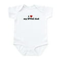 thumbnail image 1 of CafePress - I Love  My HVAC Dad Infant Bodysuit - Baby Light Bodysuit, Size Newborn - 24 Months, 1 of 4