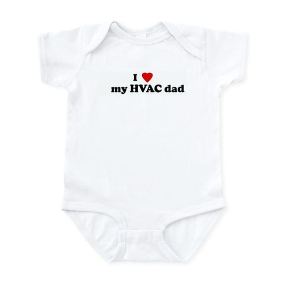 CafePress - I Love My HVAC Dad Infant Bodysuit - Baby Light Bodysuit, Size Newborn - 24 Months