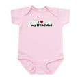 thumbnail image 1 of CafePress - I Love  My HVAC Dad Infant Bodysuit - Baby Light Bodysuit, Size Newborn - 24 Months, 1 of 4