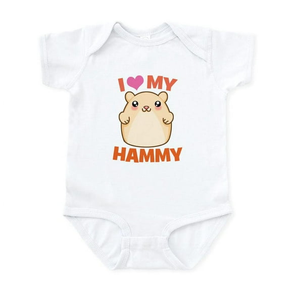 CafePress - I Love My Hammy Infant Bodysuit - Baby Light Bodysuit, Size Newborn - 24 Months