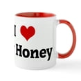 thumbnail image 1 of CafePress - I Love My Honey Mug - 11 oz Ceramic Mug - Novelty Coffee Tea Cup, 1 of 6