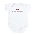 thumbnail image 1 of CafePress - I Love My Husband Infant Creeper - Baby Light Bodysuit, Size Newborn - 24 Months, 1 of 4