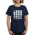 thumbnail image 1 of CafePress - I Love My Husband Women's Dark T Shirt - Women's Traditional Fit Dark T-Shirt, 1 of 4