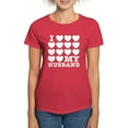 thumbnail image 1 of CafePress - I Love My Husband Women's Dark T Shirt - Women's Traditional Fit Dark T-Shirt, 1 of 4