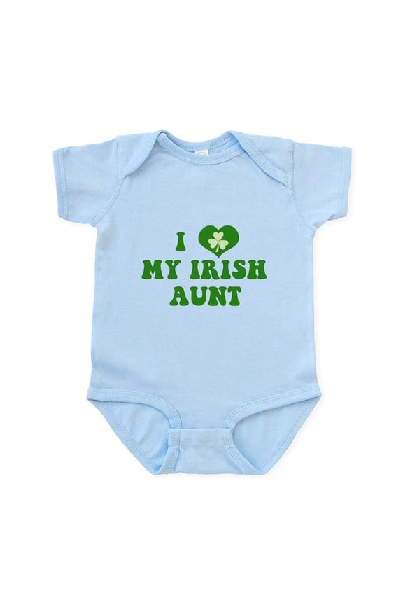 - I Love My Irish Aunt Infant Bodysuit - Baby Light Bodysuit, Size Newborn - 24 Months
