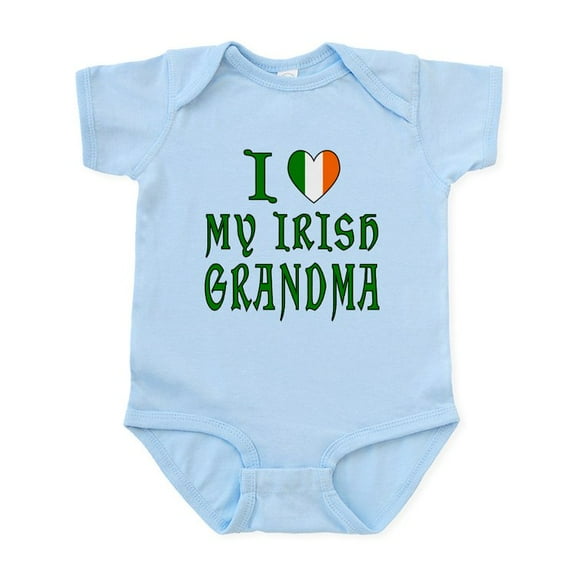 CafePress - I Love My Irish Grandma Infant Bodysuit - Baby Light Bodysuit, Size Newborn - 24 Months