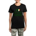 thumbnail image 1 of CafePress - I Love My Irish Grandma Women's Dark Pajamas - Women's Short Sleeve Print T-Shirt and Pants Dark Cotton Pajama Set, 1 of 7