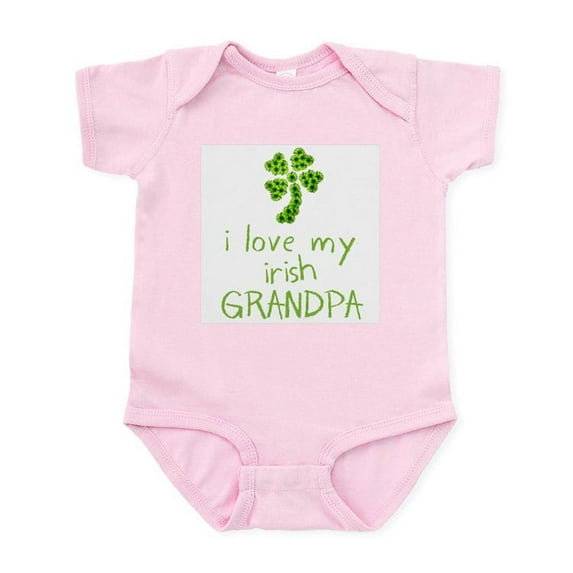 CafePress - I Love My Irish Grandpa Infant Bodysuit - Baby Light Bodysuit, Size Newborn - 24 Months