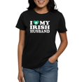 thumbnail image 1 of CafePress - I Love My Irish Husband Women's Dark T Shirt - Women's Traditional Fit Dark T-Shirt, 1 of 4