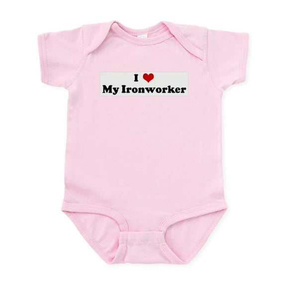 CafePress - I Love My Ironworker Infant Bodysuit - Baby Light Bodysuit, Size Newborn - 24 Months