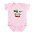 thumbnail image 1 of CafePress - I Love My Italian Papa Infant Creeper - Baby Light Bodysuit, Size Newborn - 24 Months, 1 of 4
