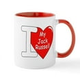 thumbnail image 1 of CafePress - I Love My Jack Russell Mug - 11 oz Ceramic Mug - Novelty Coffee Tea Cup, 1 of 4