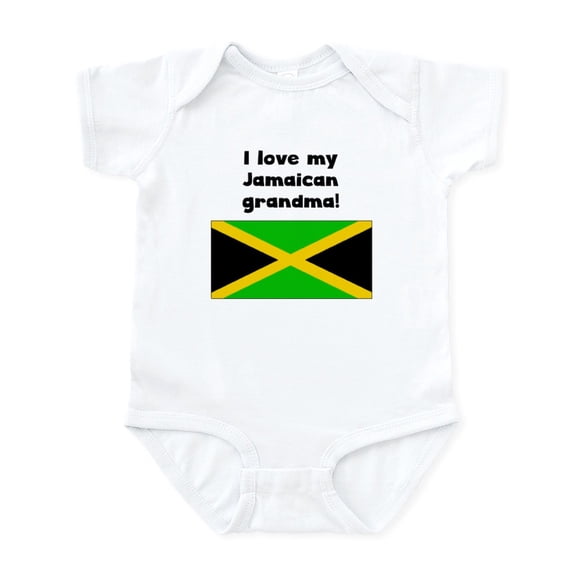 CafePress - I Love My Jamaican Grandma Body Suit - Baby Light Bodysuit, Size Newborn - 24 Months