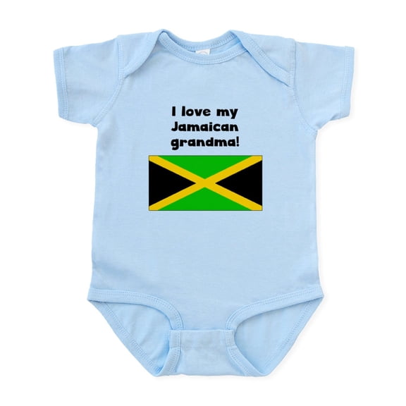 CafePress - I Love My Jamaican Grandma Body Suit - Baby Light Bodysuit, Size Newborn - 24 Months