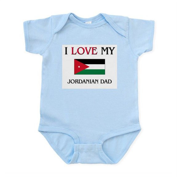 CafePress - I Love My Jordanian Dad Infant Bodysuit - Baby Light Bodysuit, Size Newborn - 24 Months