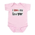 thumbnail image 1 of CafePress - I Love My Lawyer Infant Bodysuit - Baby Light Bodysuit, Size Newborn - 24 Months, 1 of 4