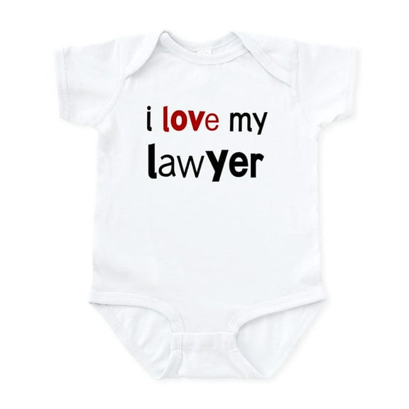 CafePress - I Love My Lawyer Infant Bodysuit - Baby Light Bodysuit, Size Newborn - 24 Months
