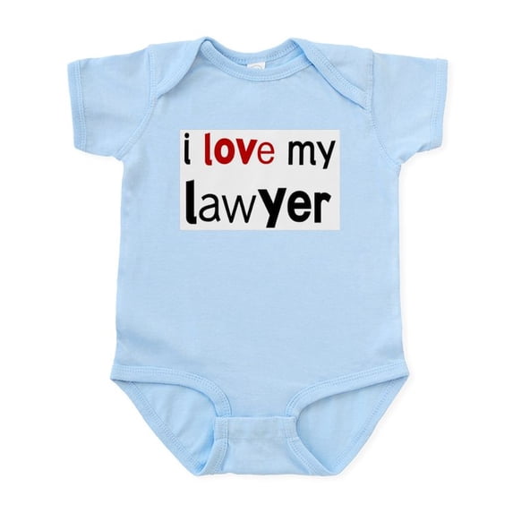 CafePress - I Love My Lawyer Infant Bodysuit - Baby Light Bodysuit, Size Newborn - 24 Months