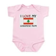 thumbnail image 1 of CafePress - I Love My Lebanese Mom Infant Bodysuit - Baby Light Bodysuit, Size Newborn - 24 Months, 1 of 4