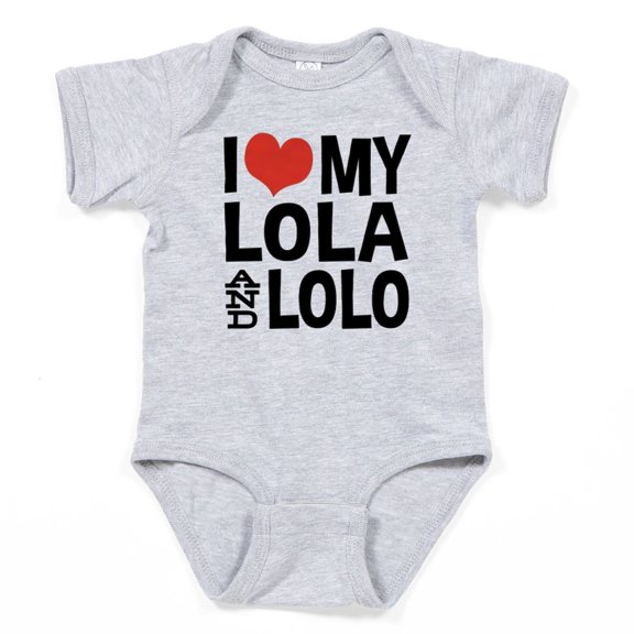 CafePress - I Love My Lola And Lolo Infant Bodysuit - Cute Infant Bodysuit Baby Romper - Size Newborn - 24 Months