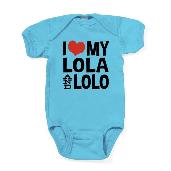 CafePress - I Love My Lola And Lolo Infant Bodysuit - Cute Infant Bodysuit Baby Romper - Size Newborn - 24 Months