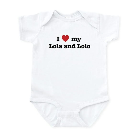 CafePress - I Love My Lola And Lolo Infant Creeper - Baby Light Bodysuit, Size Newborn - 24 Months
