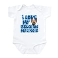 thumbnail image 1 of CafePress - I Love My Malinois Infant Bodysuit - Baby Light Bodysuit, Size Newborn - 24 Months, 1 of 4