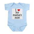 thumbnail image 1 of CafePress - I Love My Mama's Milk Infant Creeper - Baby Light Bodysuit, Size Newborn - 24 Months, 1 of 4