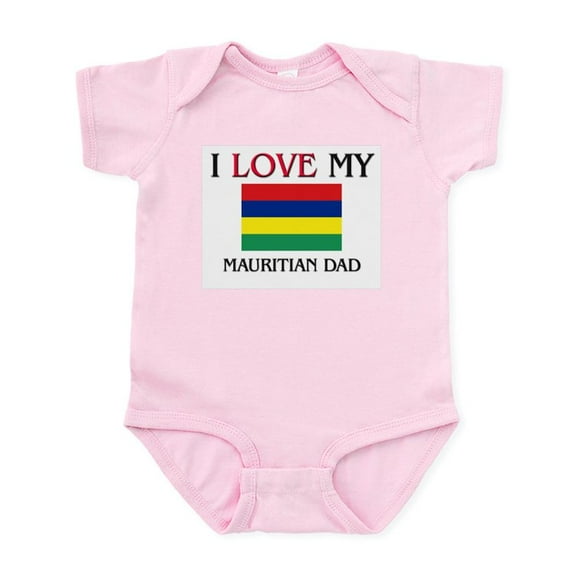 CafePress - I Love My Mauritian Dad Infant Bodysuit - Baby Light Bodysuit, Size Newborn - 24 Months