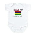 thumbnail image 1 of CafePress - I Love My Mauritian Dad Infant Bodysuit - Baby Light Bodysuit, Size Newborn - 24 Months, 1 of 4
