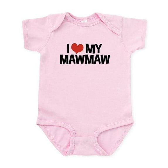 CafePress - I Love My Mawmaw And Pawpaw Infant Bodysuit - Baby Light Bodysuit, Size Newborn - 24 Months