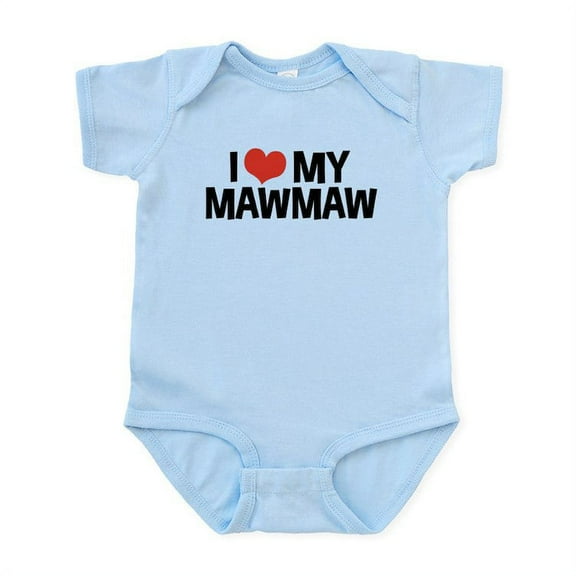 CafePress - I Love My Mawmaw And Pawpaw Infant Bodysuit - Baby Light Bodysuit, Size Newborn - 24 Months