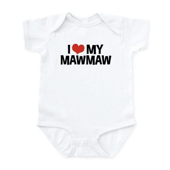 CafePress - I Love My Mawmaw And Pawpaw Infant Bodysuit - Baby Light Bodysuit, Size Newborn - 24 Months
