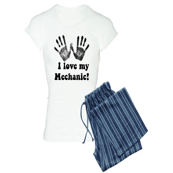 CafePress - I Love My Mechanic - Women's Light Pajamas