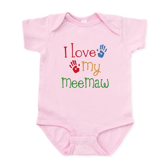 CafePress - I Love My Meemaw Infant Bodysuit - Baby Light Bodysuit, Size Newborn - 24 Months