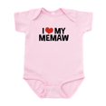 thumbnail image 1 of CafePress - I Love My Memaw Infant Bodysuit - Baby Light Bodysuit, Size Newborn - 24 Months, 1 of 4