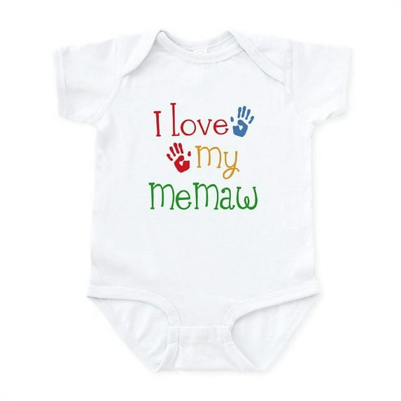 CafePress - I Love My Memaw Infant Bodysuit - Baby Light Bodysuit, Size Newborn - 24 Months
