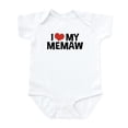 thumbnail image 1 of CafePress - I Love My Memaw Infant Bodysuit - Baby Light Bodysuit, Size Newborn - 24 Months, 1 of 4