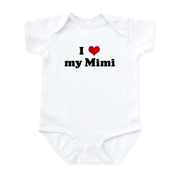 CafePress - I Love My Mimi Infant Bodysuit - Baby Light Bodysuit, Size Newborn - 24 Months