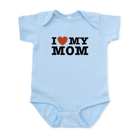 CafePress - I Love My Mom Infant Bodysuit - Baby Light Bodysuit, Size Newborn - 24 Months