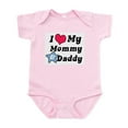 thumbnail image 1 of CafePress - I Love My Mommy And Daddy Infant Creeper - Baby Light Bodysuit, Size Newborn - 24 Months, 1 of 4