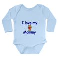 thumbnail image 1 of CafePress - I Love My Mommy(With Teddy Bear) Body Suit - Long Sleeve Cotton Baby Bodysuit, 1 of 4