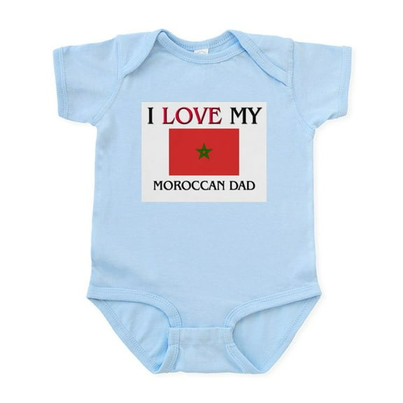 CafePress - I Love My Moroccan Dad Infant Bodysuit - Baby Light Bodysuit, Size Newborn - 24 Months
