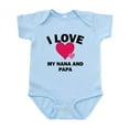 thumbnail image 1 of CafePress - I Love My Nana And Papa Body Suit - Baby Light Bodysuit, Size Newborn - 24 Months, 1 of 4