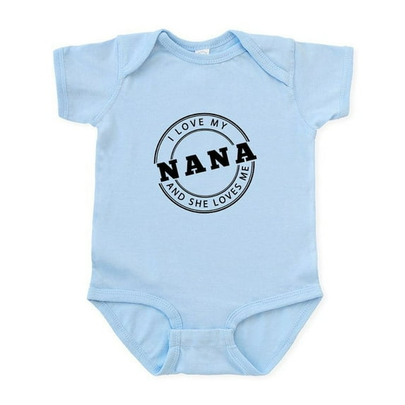 CafePress - I Love My Nana And She Loves Me Body Suit - Baby Light Bodysuit, Size Newborn - 24 Months