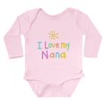 thumbnail image 1 of CafePress - I Love My Nana Body Suit - Long Sleeve Cotton Baby Bodysuit, 1 of 4