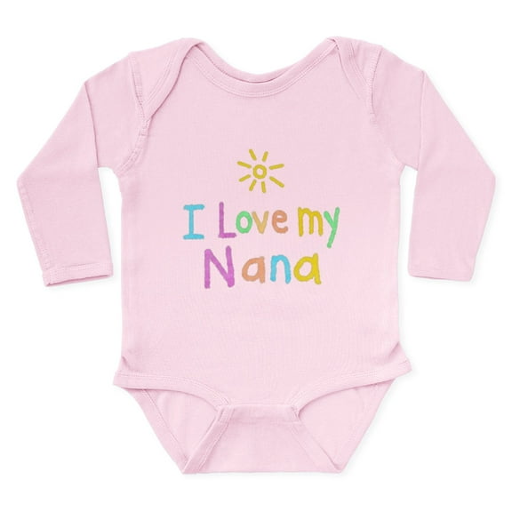 CafePress - I Love My Nana Body Suit - Long Sleeve Cotton Baby Bodysuit