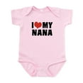 thumbnail image 1 of CafePress - I Love My Nana Infant Bodysuit - Baby Light Bodysuit, Size Newborn - 24 Months, 1 of 4