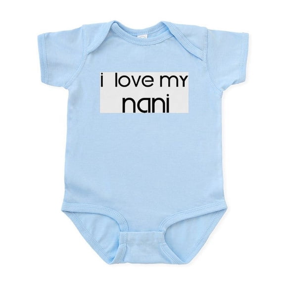CafePress - I Love My Nani Infant Bodysuit - Baby Light Bodysuit, Size Newborn - 24 Months